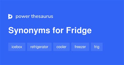 refrigerator synonym|More.